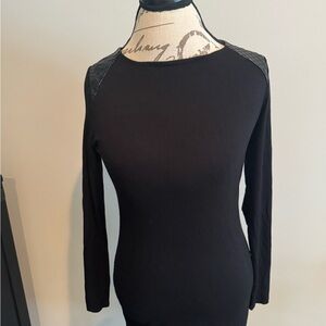 Vince Camuto Black Long Sleeve Dress